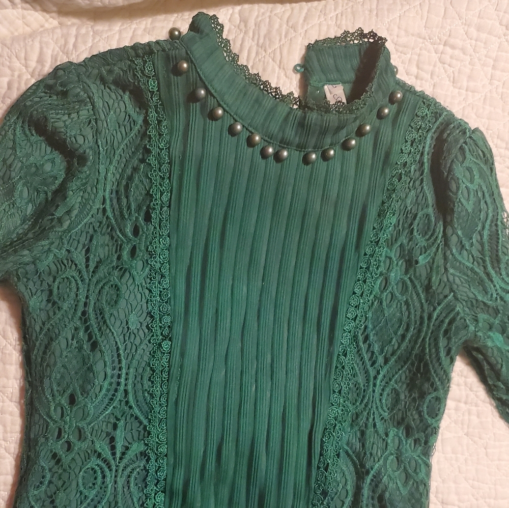 Warm women blouse full sleeves, velvet inside